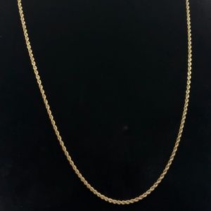 14K SOLID Gold Rope Chain